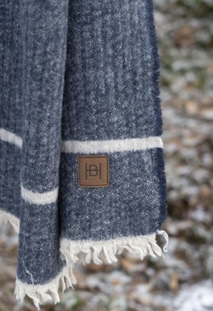 Halvor Bakke Chamonix Pledd Blå 130x200