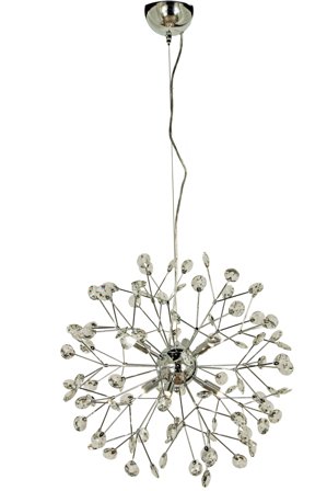 Aneta Lighting VIVA taklampe, krom, med krystall