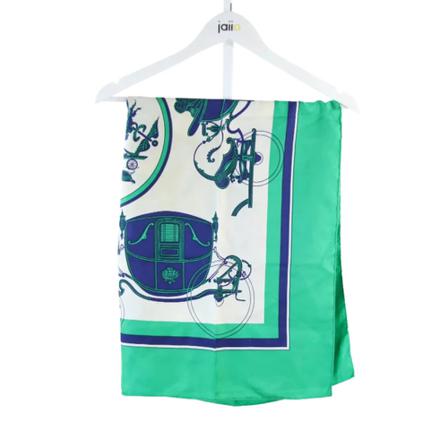 Hermès Vintage Pre-owned Silk scarves grön, unisex Vintage Accessoarer, unisex, Storlek: ONE SIZE