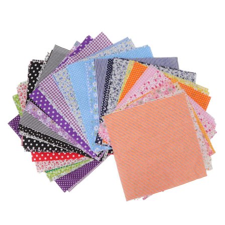 Puuvillakangaskangas 9,8x9,8 tuumaa Erivärisiä Helppo silittäminen Monikäyttöinen Kukkakuvioinen Patchwork-kangas Käsityö DIY 56 väriä