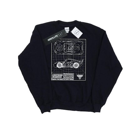 Disney Dam/Kvinnor Bilar Blixten McQueen Blueprint Sweatshirt