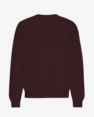 Organic Oversized Crew - Oxblood Red M