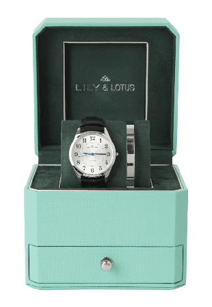 Lily & Lotus Klocka med läderarmband CM-220910 Klockor Dam Svart ONESIZE