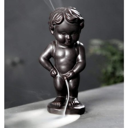 Handgjord Keramik Rökelsehållare, Backflow Rökelsebrännare Figur