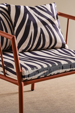 Jotex - Seteunderlag Lenestol Svart zebra - MENTON - Kjøp Puter & sitteputer hos Jotex