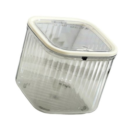 Gennemsigtig kontorskraldespand til makeup-tilbehør og papiraffald