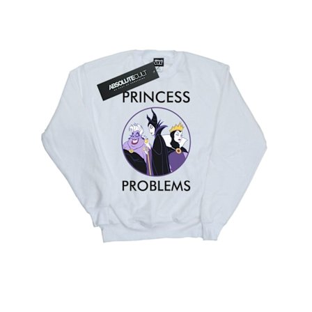 Disney Dam/Damer Skurkar Prinsessor Huvudvärk Sweatshirt S Vit