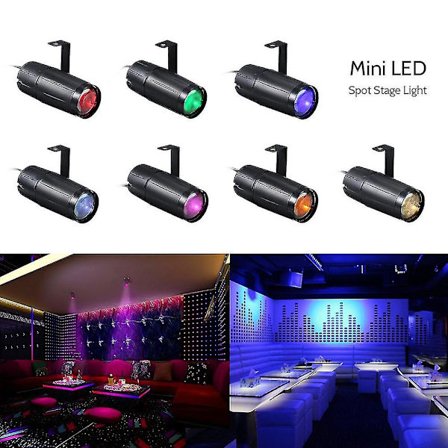Ac90-240v 10w LED Mini Beam Spot Scenljus Belysningsarmatur För Fest Heminredning Bar Club(eu,vit)