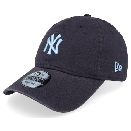 New Era - MLB Blau unconstructed Cap - New York Yankees Midi League Essential 9TWENTY Navy/Light Blue Dad Cap / Unconstructed @ Hatstore
