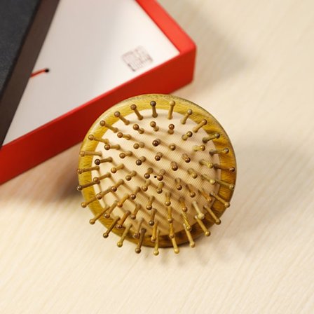 Premium Bambu Hårborste - Bambu Trä Redning Hårborste -