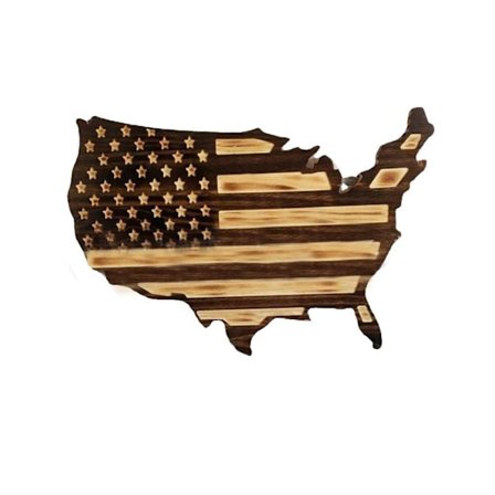 Amerikanska flaggan träflagga 2 2