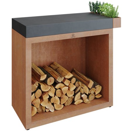 Ofyr Utendørs arbeidsbord, 90 DC' - 'Rust