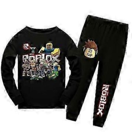 Barne Roblox Spill Print Pyjamas Sett T-skjorte Topper Bukser Pyjamas Pysjamas Nattøy -NMAOV