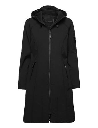 Long Raincoat Outerwear Rainwear Rain Coats Svart Ilse Jacobsen