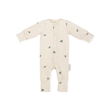 Sparkedragt til baby med praktiske trykknapper og foldbare ærmer