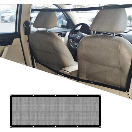 Hundebeskyttelse Bil Hund Nett Barriere, Justerbar Mesh Barriere, Bil Hund Barriere, Bil Baksetegjerde for Kjæledyr, Kjæledyr Isolasjon i Bil, 