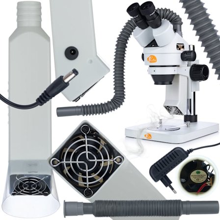 Höyrynpoistaja Stereomikroskooppiin Rosfix – Teleskooppiletku 35-76 Cm | 220VDC 12V | Tehokas Suodatin