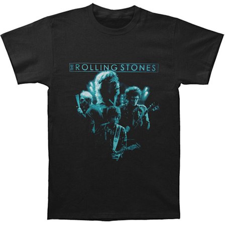 The Rolling Stones Unisex Adult Colour Glow T-Shirt L Svart