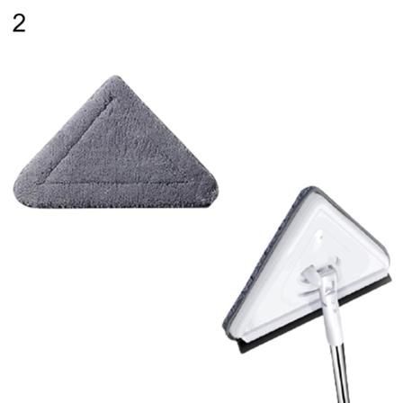 Sanitetstorkare för glasfönster Flexibelt handtag Roterbart triangelmopp rengöringsverktyg 2