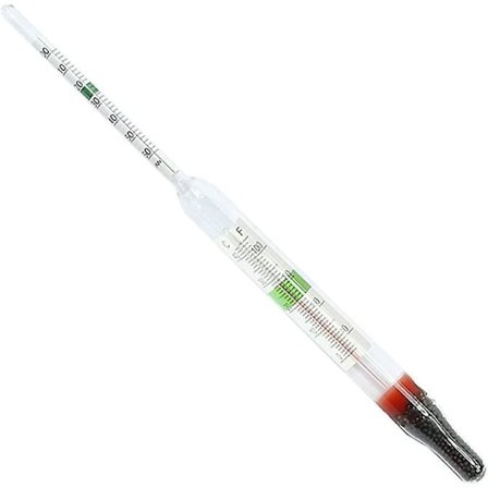 Marint saltvandsakvarieglasflydehydrometer med termometer