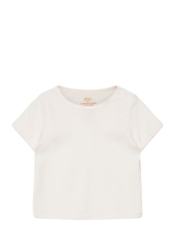Copenhagen Colors Rib Jersey T-Shirt - Cream - 110