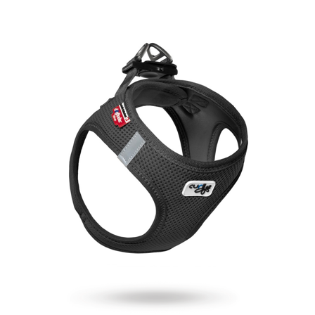 Curli - Curli Vest Sele Air-Mesh Svart 2XS - Hundsele