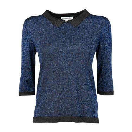 Silvian Heach, Set Sweater+Crop Pants Zoubi Niebieski, Kobieta, Rozmiar: M