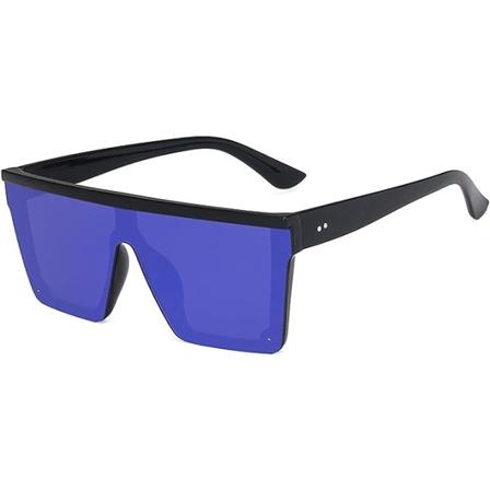 Firkantede Oversize Solbriller til Kvinder og Mænd Fashion Flat Top Store Stel Shades