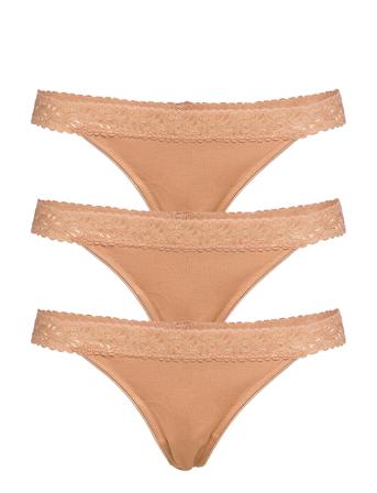 Bea String 3 Pack Stringtruse Undertøy Beige Underprotection