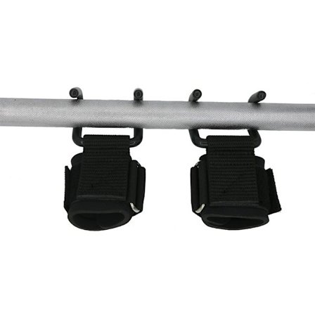 Förbättrad version Viktlyftskrok Hand-Bar Handledsremmar Handske Viktlyftning Styrketräning Gym Fitness Krok Vikt