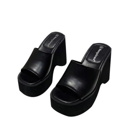 Kvinnors Slip On Wedge Sandaler Rygglösa Slides