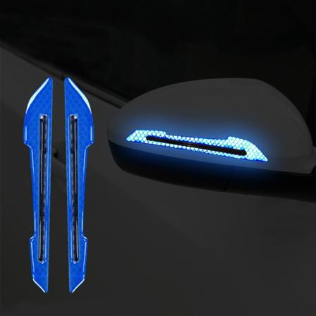 8st Bil reflekterande klistermärke Varningsdekaler BLÅ Blue