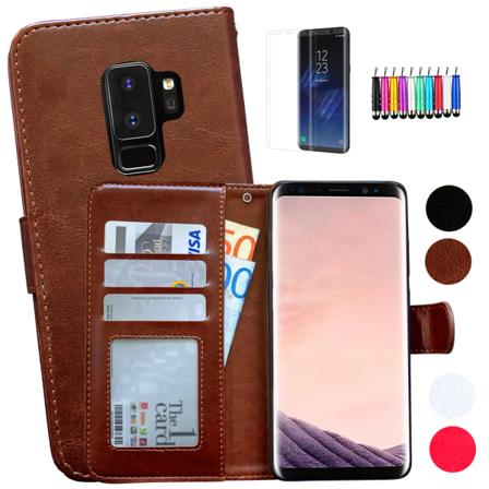 Beskyt din Galaxy S9 Plus med læderetui Svart