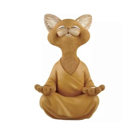 Meditasjonskatter Buddha Figur Meditasjon Yoga Resin Figur Hjemmeinnredning