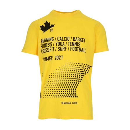 Dsquared2 T-Shirt , Geel , Heren , Maat: S