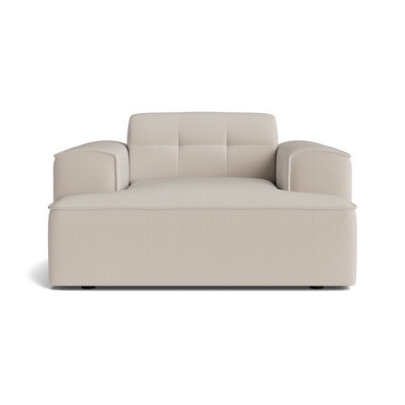 Marbella Lænestol: Lisboa Beige, Komfortabel, 130x103x75cm - Perfekt til afslapning - Støddæmpende, stilfuldt design - Lænestol