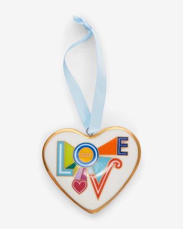 Jonathan Adler Ornament Peace&Love 2025