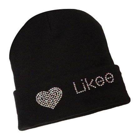 Elastisk vindtæt vinterhue strikket rhinestone borehue til kvinder mænd hold øret varm hue bløde forsyninger til koldt vejr