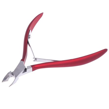 Buet tupp, rustfritt stål, tynn blad, neglebåndssaks, negleklippere, trimmer, fjerner av død hud, manikyrpleie, pedikyr, trimtang