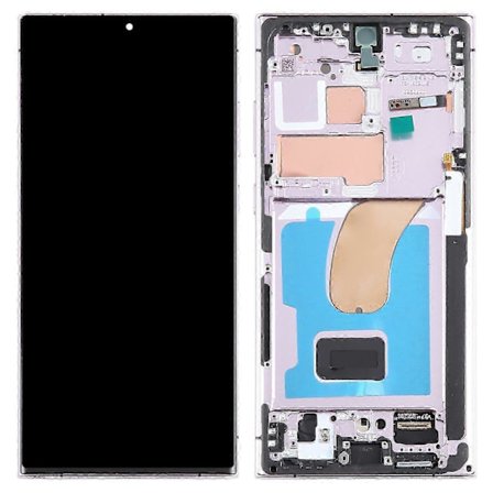 For Samsung Galaxy Galaxy S23 Ultra S918 Grade C LCD-skjerm og Digitizer-enhet + Ramme Del (tft