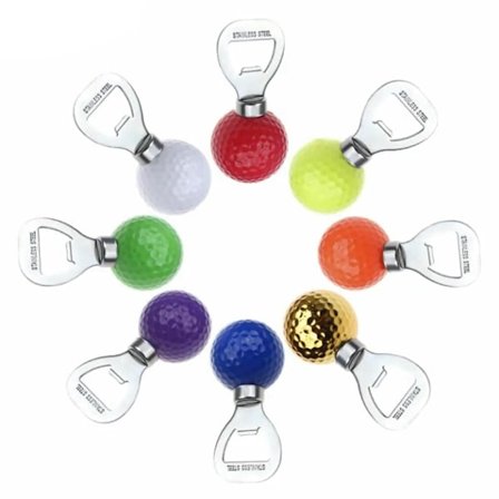 Golfbollsflasköppnare Golftema Ölflasköppnare Rolig kyl Ölöppnare Golfare Nyhet Present till golfälskare Verktyg