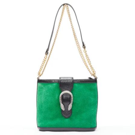 Gucci Vintage, Pre-owned Suede gucci-bags Groen, Dames, Maat:ONE Size