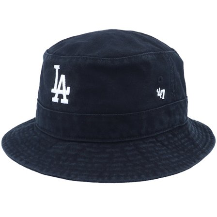 47 Brand - MLB Musta bucket Hattu - Los Angeles Dodgers MLB Black Bucket @ Hatstore