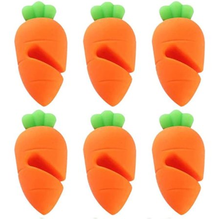 6 kpl Keittiövälineet Vuotamattomat Kansi Nostin Porkkana Muotoinen Silikoninen Kansi Nostin Ruuanlaitto Apulainen Keiton Kattila Lämpöhajonta