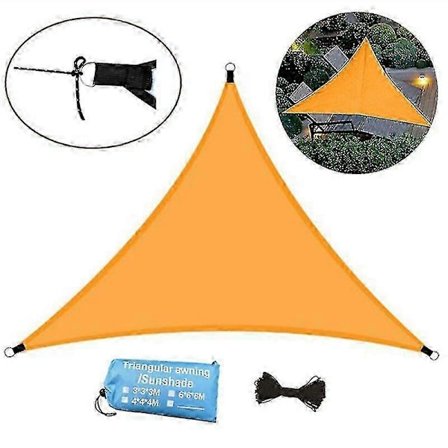 Triangel Solsegel Vattentätt UV-skydd Uteplats Markis Trädgård Bakgård