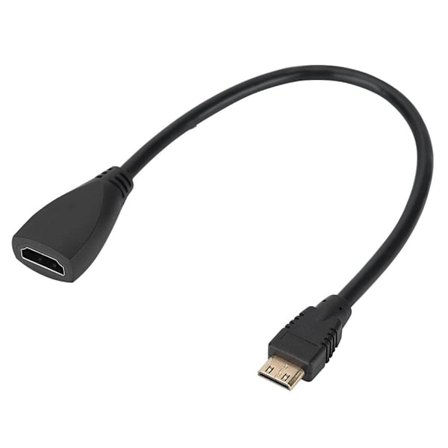 1080P 3D korkean nopeuden HDMI-naaras - mini HDMI -uros adapterikaapeli