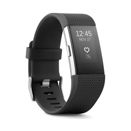 Smartwatch Fitbit Charge 2 Small Size Silicone Fitness Band Black