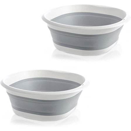 Sammenklappelig rund opvaskebalje, 26 cm multifunktionel foldbar rejse camping gave