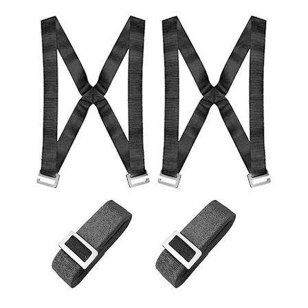 Flyttband Lyftband för möbler, apparater, madrasser, justerbara flytttillbehör sele axellyft och bärsystem (svart)