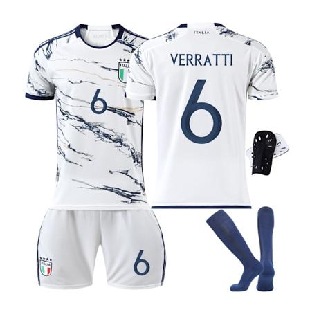 23-24 sesongens Europacup Italiensk borte nr 6 Verratti trøye drakt NO.6 VERRATTI NO.6 VERRATTI 22